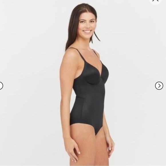 (1). Assets by Spanx flawless finish shaping low back low-back panty bodysuit - Picture 5 of 16